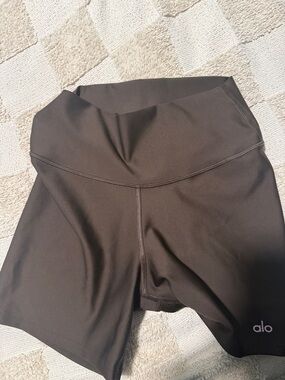 ALO Yoga Black High-Waist Bike Shorts